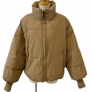 Zara Crop Beige Puffer Size XS